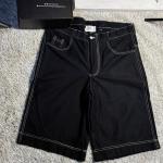 Black denim jort