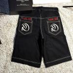 Black denim jort